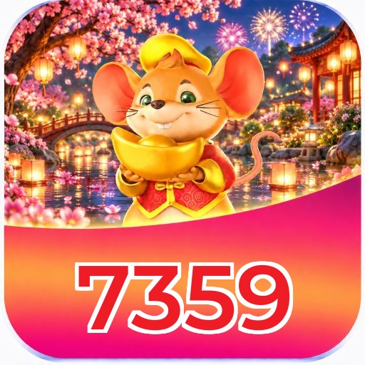 Interface da plataforma 7359 mostrando slots populares e bônus de boas-vindas